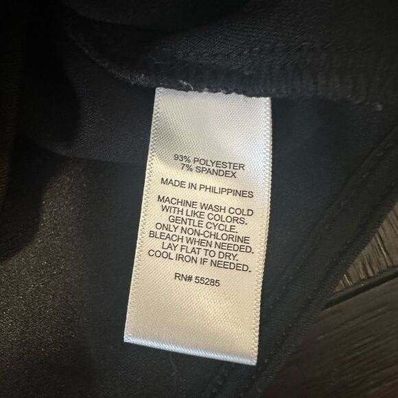 Express Cropped Open Back Top full zip black size small - Picture 5 of 5